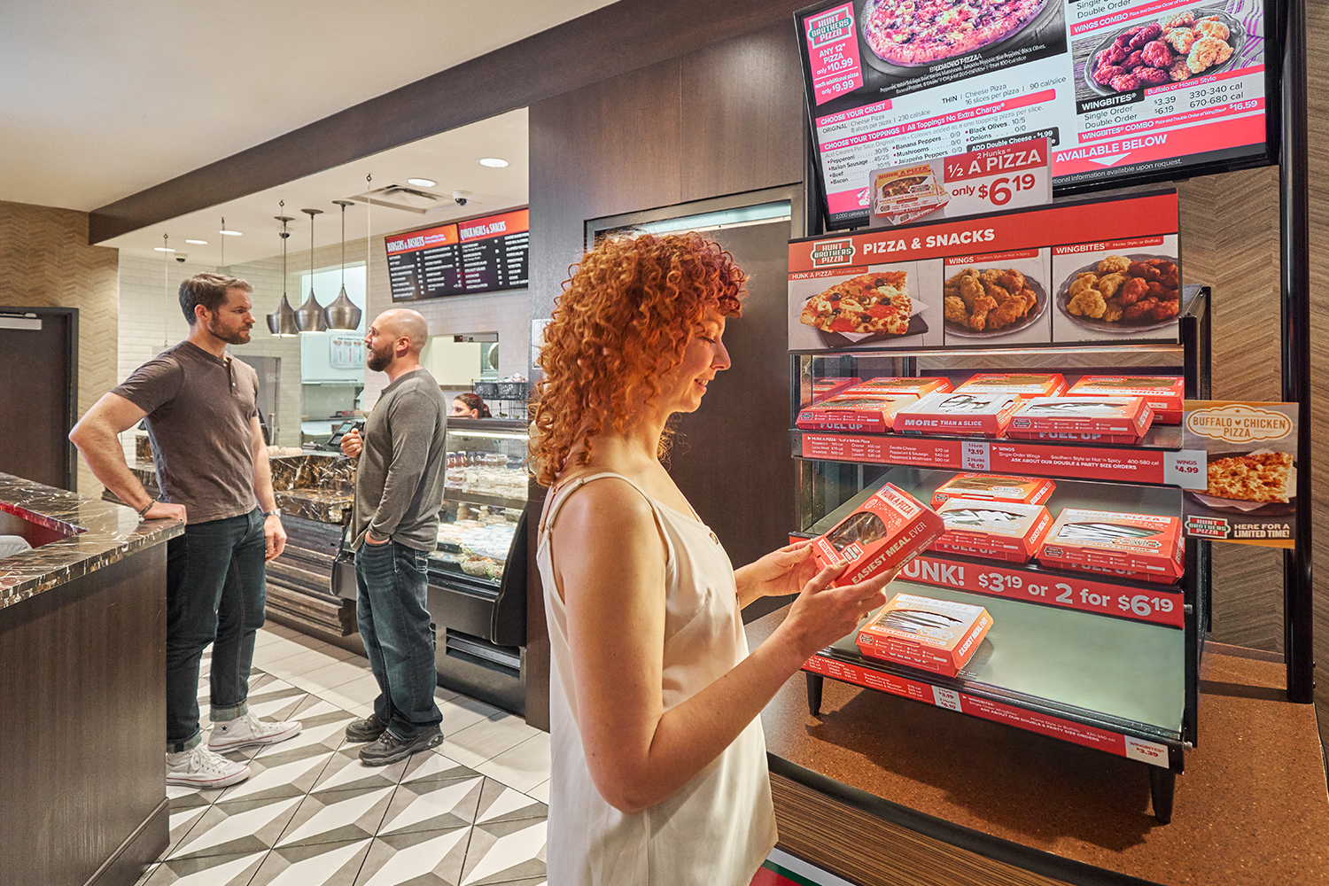 Grabbing a quick bite at Apache Grille while staying at the Apache Casino Hotel