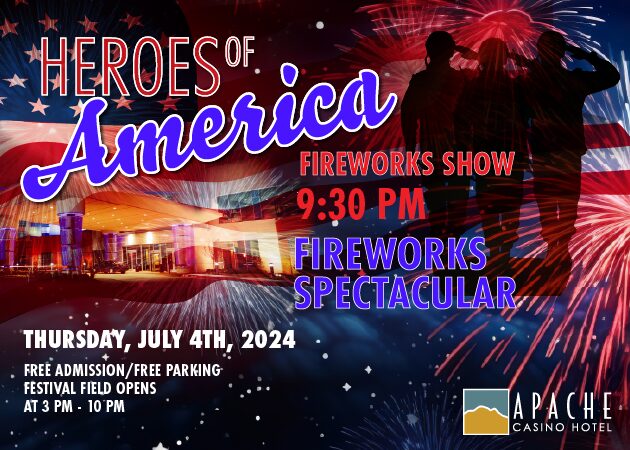 Firework Show July 4th at 9:30PM